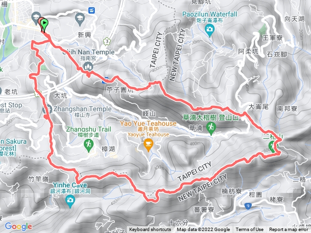 南區樟湖山、二格山、猴山岳o型