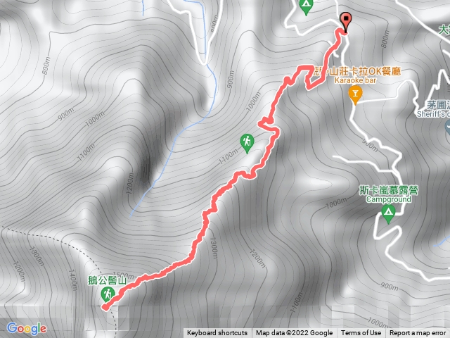 鵝公髻山 第一登山口起登 原路折返