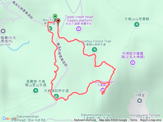 大崙頭山逆時針O型(台北小溪頭)預覽圖