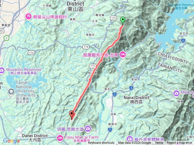 台南大凍山縱走南段：崁馬鞍部-一二三尖-竹高崙山-烏子嶺山-大崖山13峰連走預覽圖