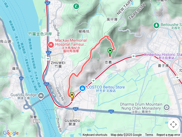 忠義山親山步道至關渡