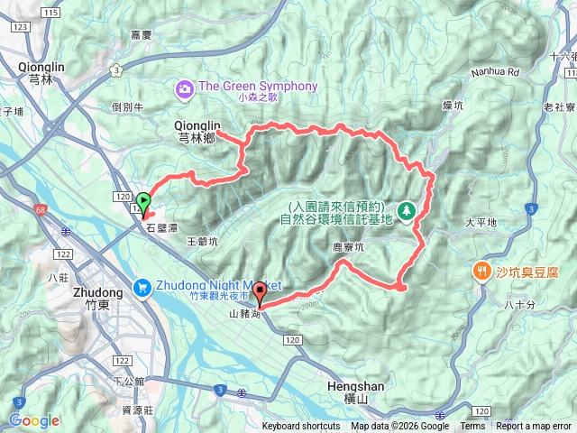 飛沙縱走（舊路線後半段會有私人土地的問題）預覽圖