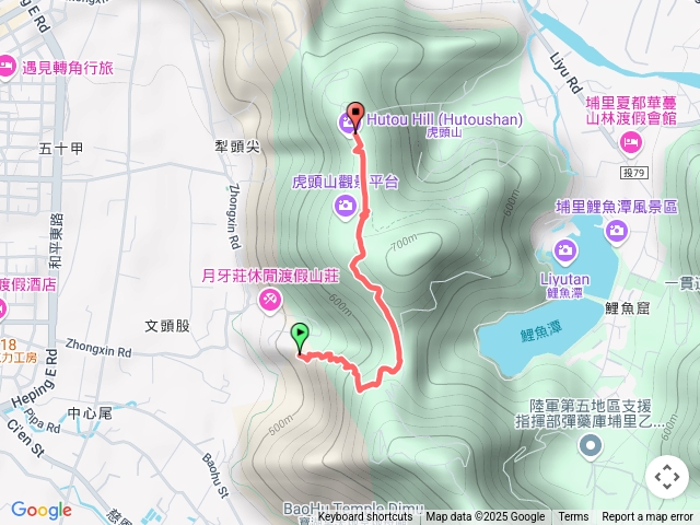 鰲頭山步道上虎頭山