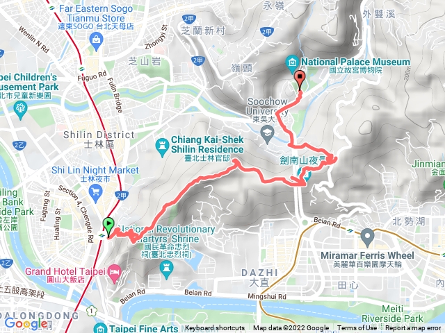 圓山水神社至故宮
