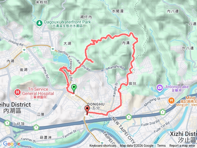 白鷺鷥山康樂山明舉山三山加內溝溪櫻花步道