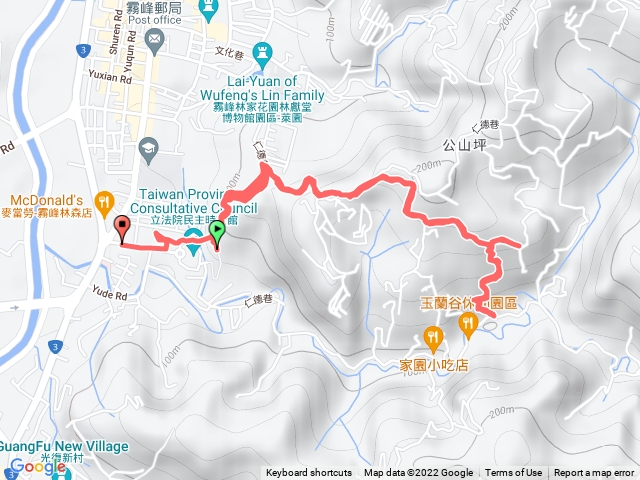 霧峰省議會後山步道