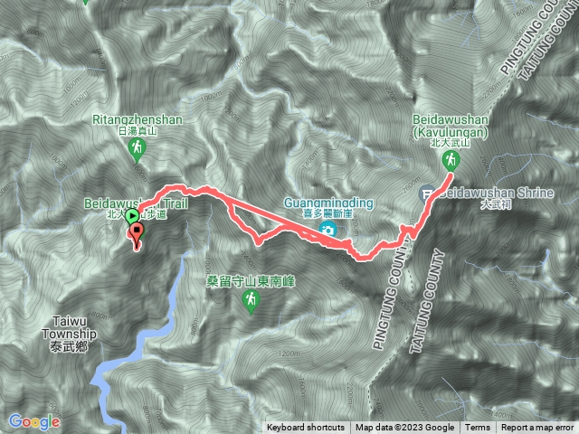 北大武新登山口