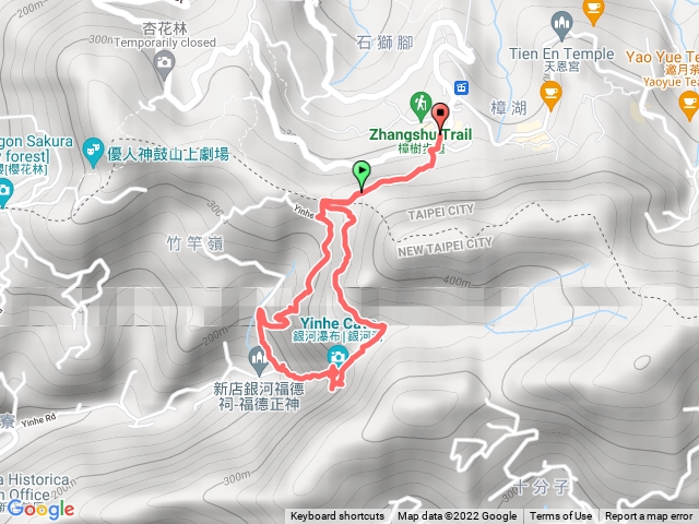 貓空纜車、樟湖步道、銀河洞越嶺步道、銀河洞、銀河路、樟湖步道、貓空纜車