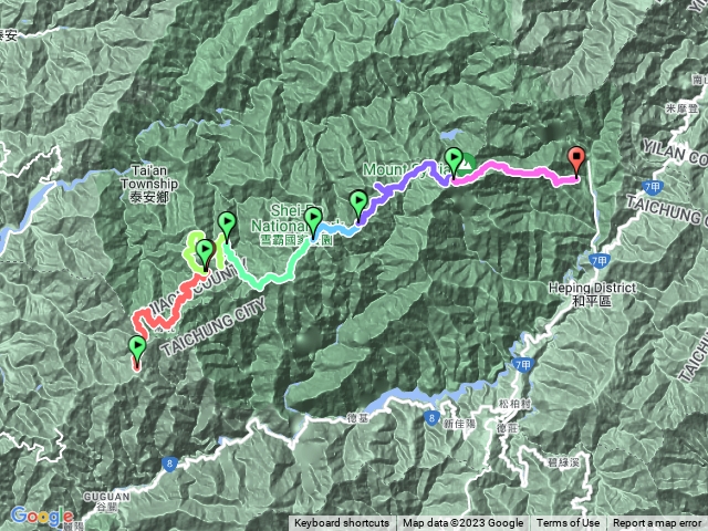 雪山西稜六天(大雪山森林遊樂區出發-武凌農場終點)