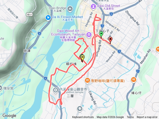 大溪老街順時埔O型路線
