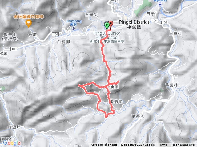 東勢格古道-臭頭山-白石後仙洞-茶販古道-咸豐古道