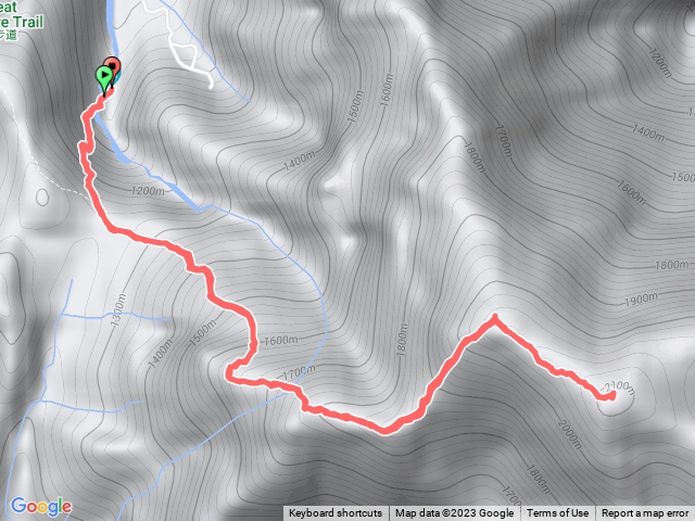 水社大山/主峰（白石山土地公廟旁起登原路往返）