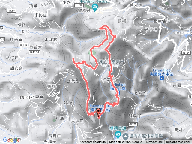 🔺嘉義/竹崎/阿拔泉山-獨立山環走 | 🔹阿拔泉山前峰、無名峰、主峰，🔹觀音石山，🔹大巃頂山主峰、西北峰，🔹獨立山