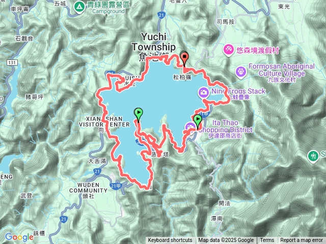 日月潭環湖慈恩塔