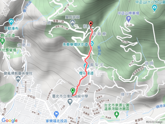 上清宮步道、白宮山莊步道