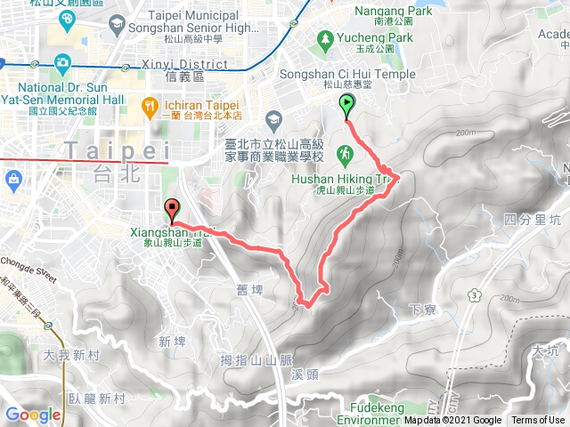 2021.01.05一人雨天漫步四獸山