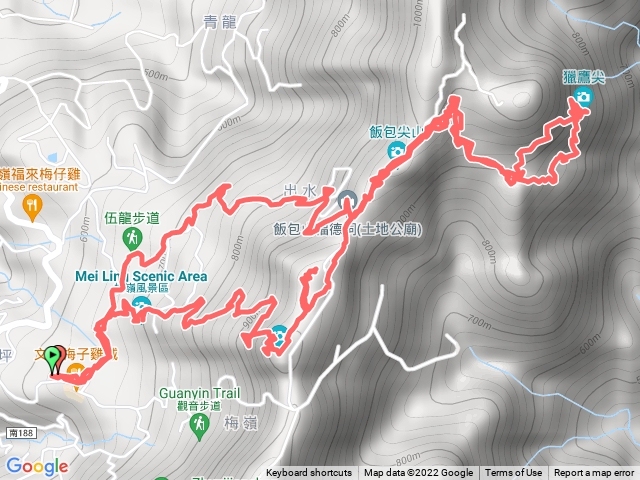 梅峰古道-獵鷹尖一線天-伍龍步道
