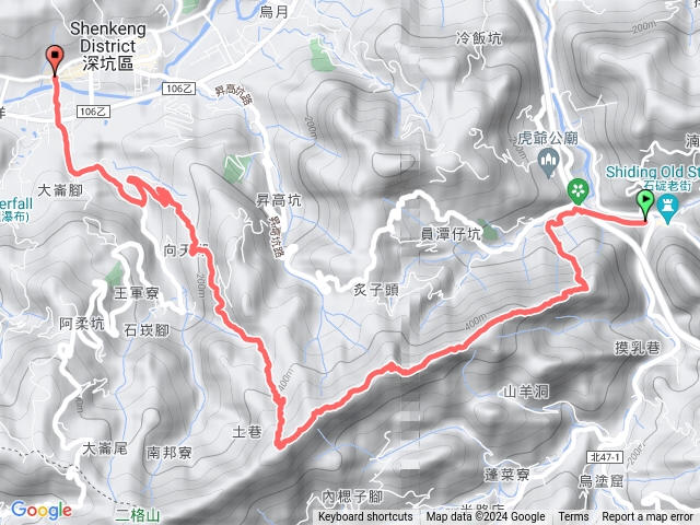 筆架山從石碇到深坑老街