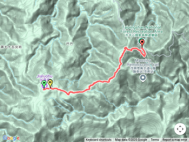 加太步道縱走加羅湖到太平山