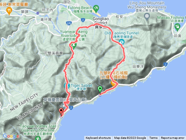 淡蘭北路宜蘭端 嶐嶺古道、草嶺古道預覽圖