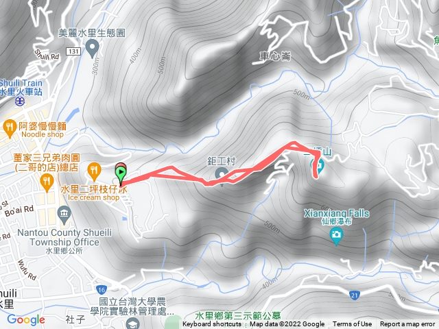 二坪山。水沙蓮古道。