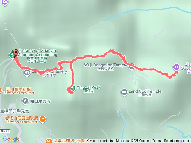 凌雲禪寺-鷹仔尖-尖山-凌雲禪寺