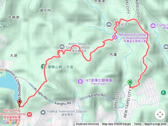 6/19統一洗染登山口至油桐領續走明舉山至康樂山下