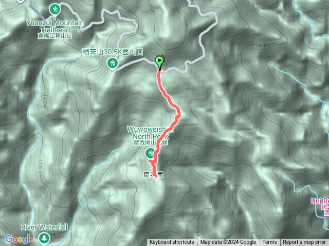 屋我尾北登山口預覽圖