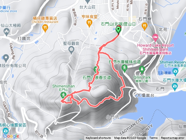 石門山  景春步道進  環湖步道出