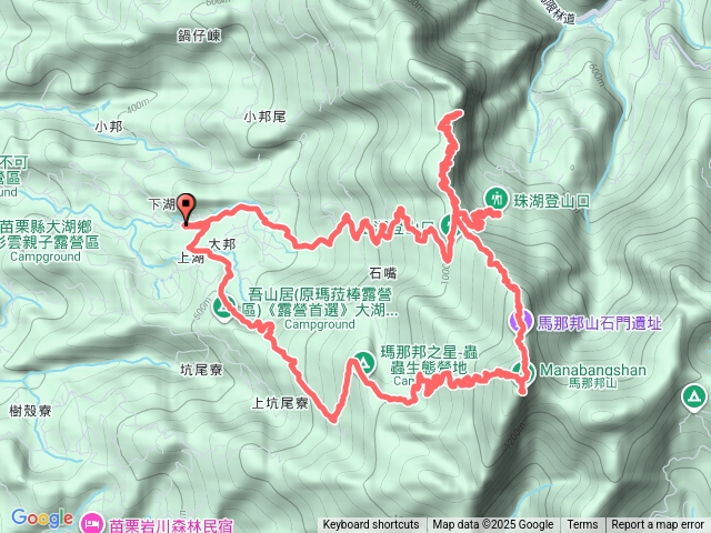 馬那邦山、細道邦山O型預覽圖