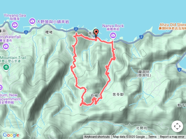 黃金八稜～石梯坑稜+石梯坑古道+南子吝山O型預覽圖