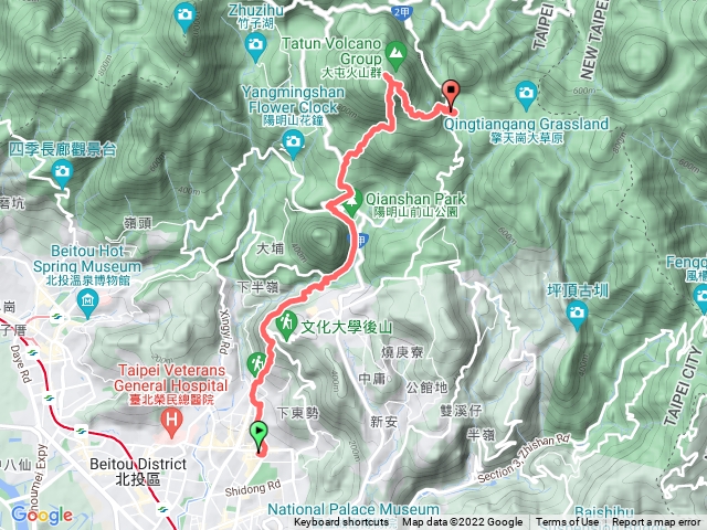 水管步道 紗帽 七星主東峰下冷水坑