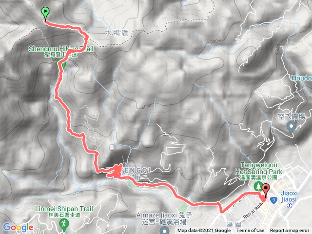 下三角崙-巴唐古道-礁溪市區