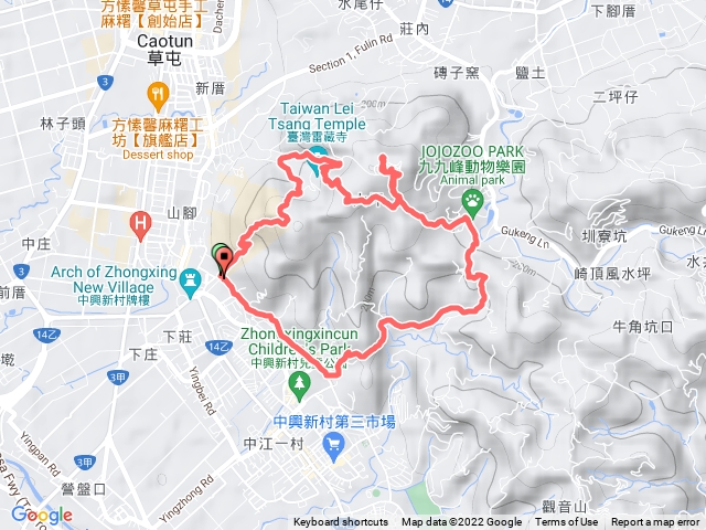 大虎山（三角點）大O型健行，省府後方虎山步道入口出發。