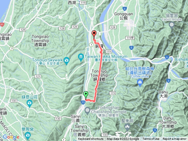 三員縱走全程