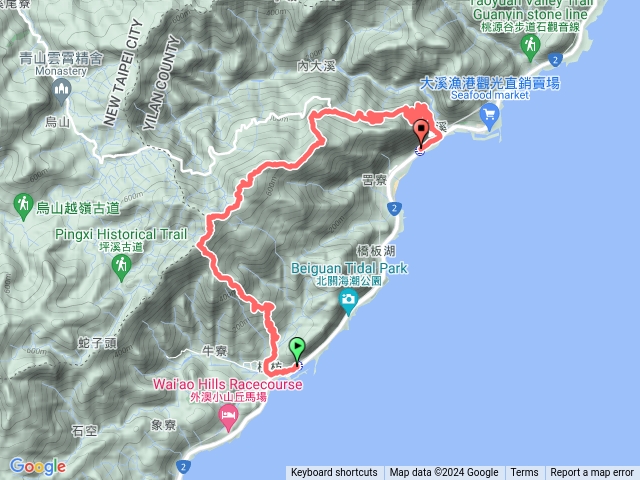 2024-08-17頭城龜山火車站--叢雲山-740峰-窖寮山(溪邊頂山)-七兄弟山-外大溪山-大溪火車站