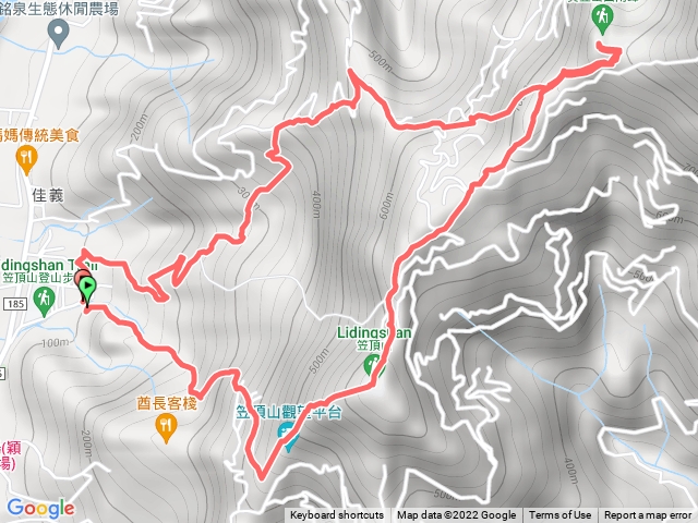 笠頂上涼山