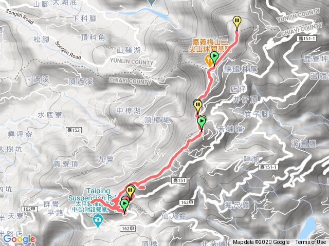 雲嘉五連峰三元宮起點