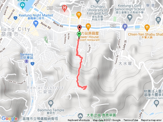 紅淡山劉銘傳路登山口