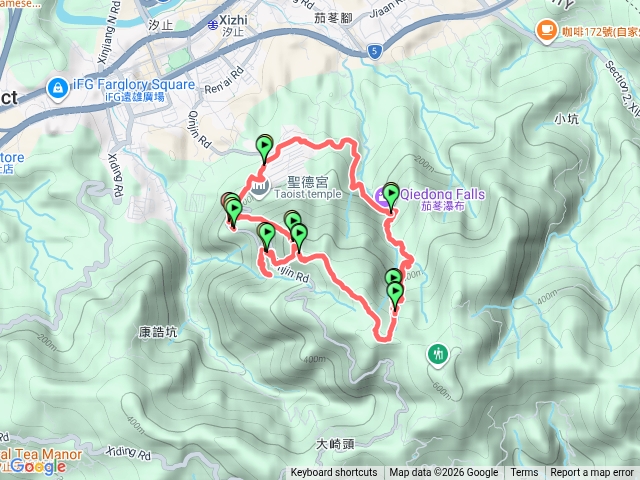 汐止天秀宮.茄苳&秀峰瀑布.大尖山步道.建議順時針