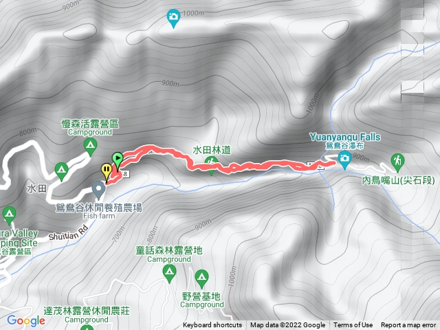 鴛鴦谷瀑布步道