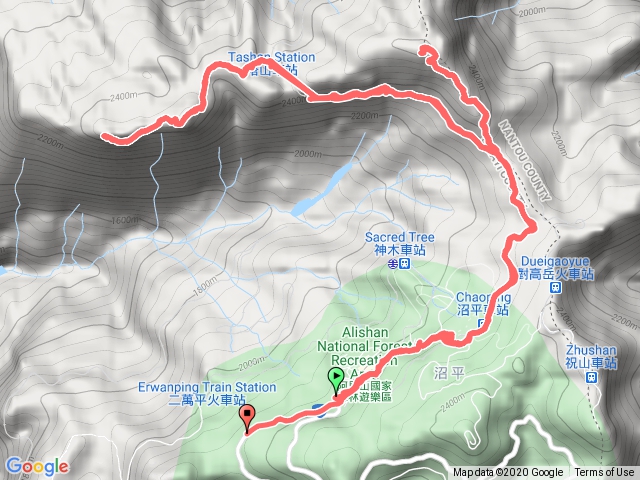 阿里山森林遊樂區之一日雙塔