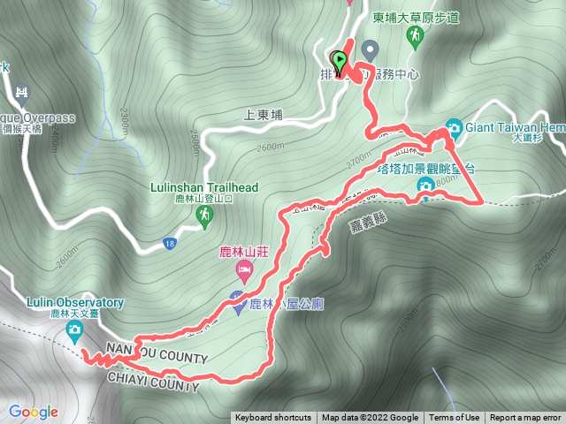 麟趾山、鹿林山、鹿林前山縱走