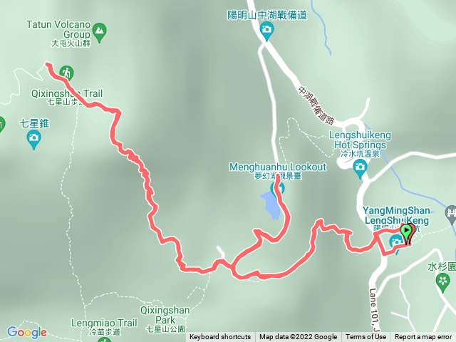 冷水坑遊客中心、七星山主、東峰