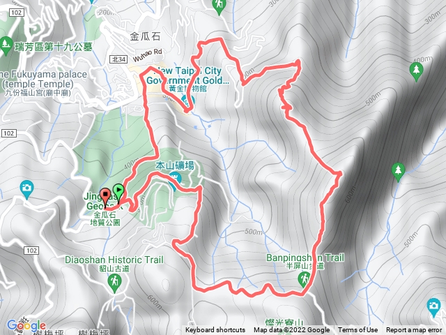 本山地質 半屏山 茶壺山 黃金博物館