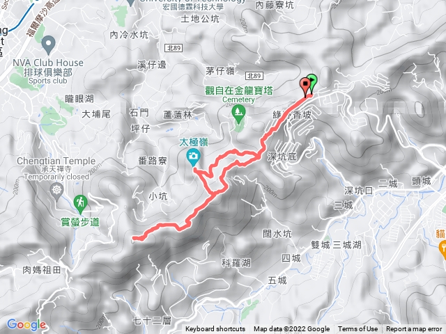 翡翠湖 太極嶺 五城山 天上山