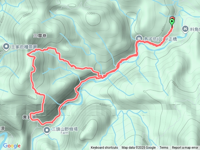 北勢溪古道-畚箕湖古道-三層巷古道P形