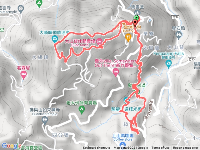 大崎棟步道接騎龍古道