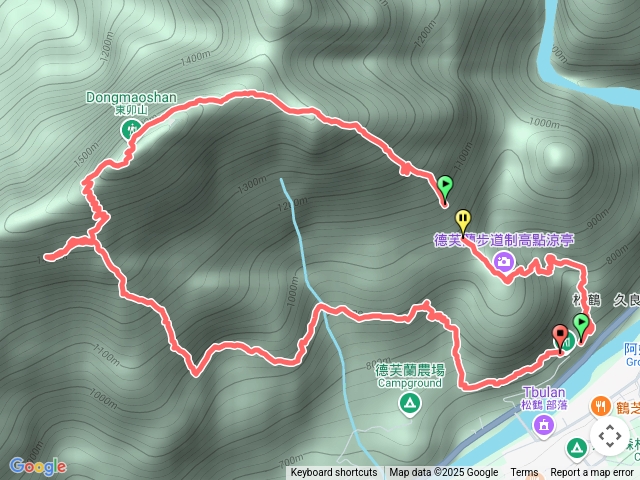 東南稜上東卯山切德芙蘭，下切很滑