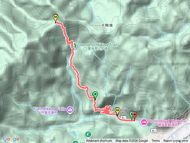 五峰旗停車場到抹茶山